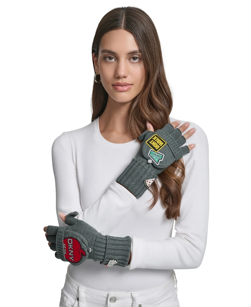 Dkny Women's Nyc Flip Top Gloves