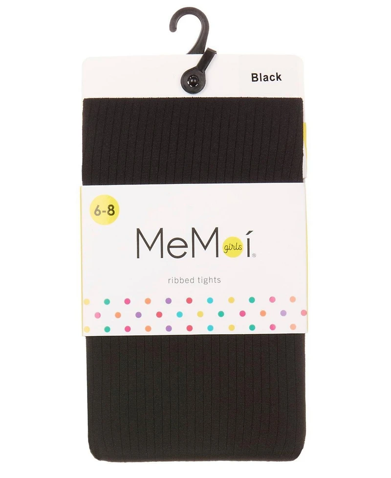 Memoi Girls Opaque Fine Ribbed Nylon Tights