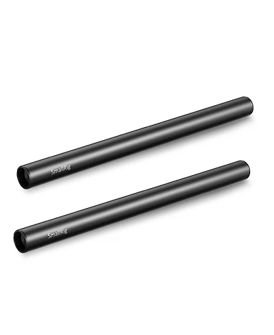 SmallRig 15mm Black Aluminum Alloy Rod Pair, M12 Thread, 8"
