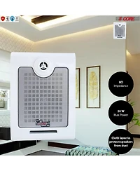 5 Core Outdoor Speakers Stereo In Wall 500W Peak Passive Home Audio System - Window