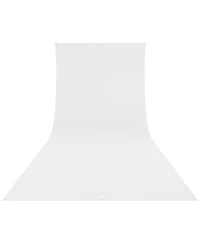 Westcott 9x20 Feet Wrinkle Resistant Cotton Background, High-Key White