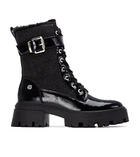 Women's Patent Leather Combat Booties By Xti
