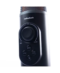 RadioShack Usb Tabletop Gaming Microphone With Lights Perfect For Streaming and Content Creation 2607102
