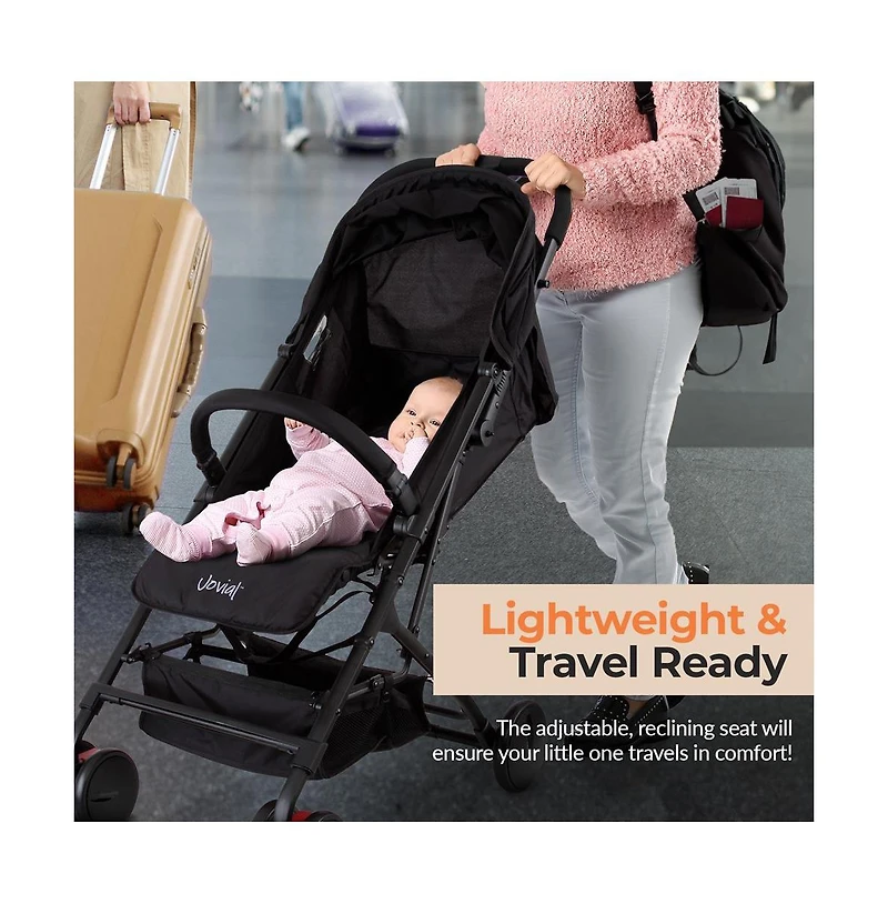 Jovial Compact & Portable Folding Baby Stroller – Lightweight, Easy to Fold, Perfect for Travel & On-the-Go Convenience for Parents and Babies