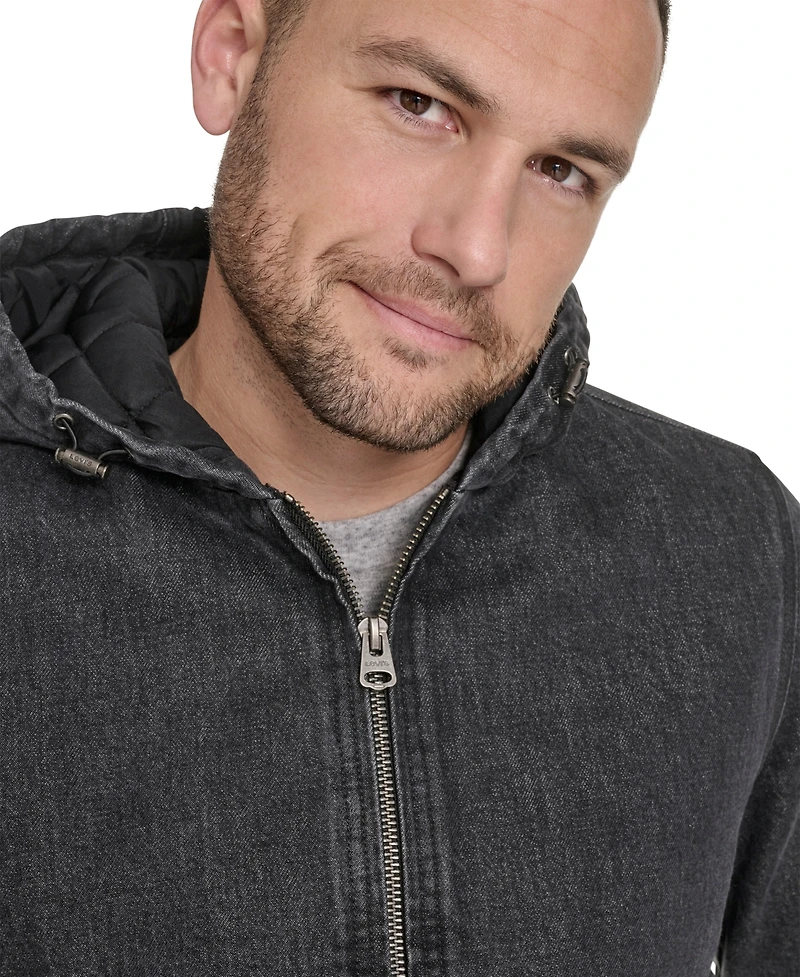 Levi's Men's Hooded Bomber Jacket