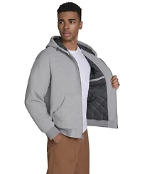 Levi's Men's Wool-Blend Hooded Bomber Jacket