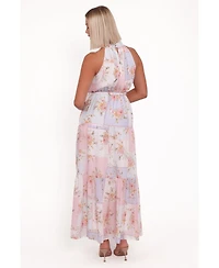 Petal and Pup Women's Caroline Maxi Halter Dress - Multi Floral