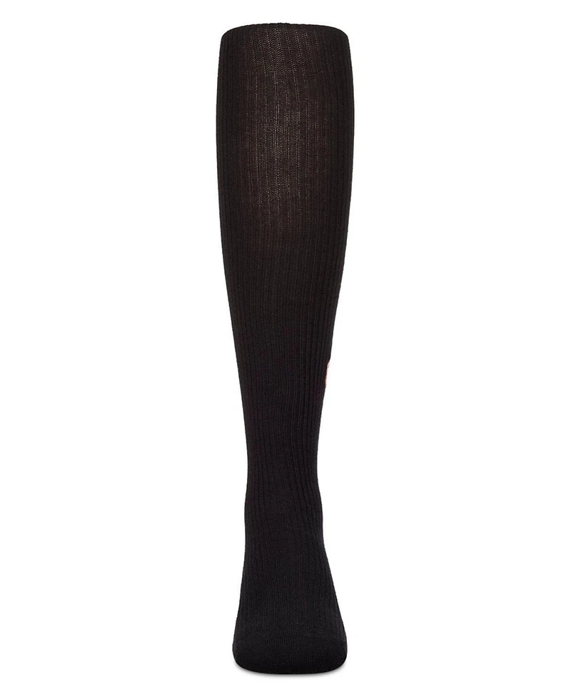 Memoi Little Girls Ribbed Cotton Rich Embroidered Cherry Sweater Tights