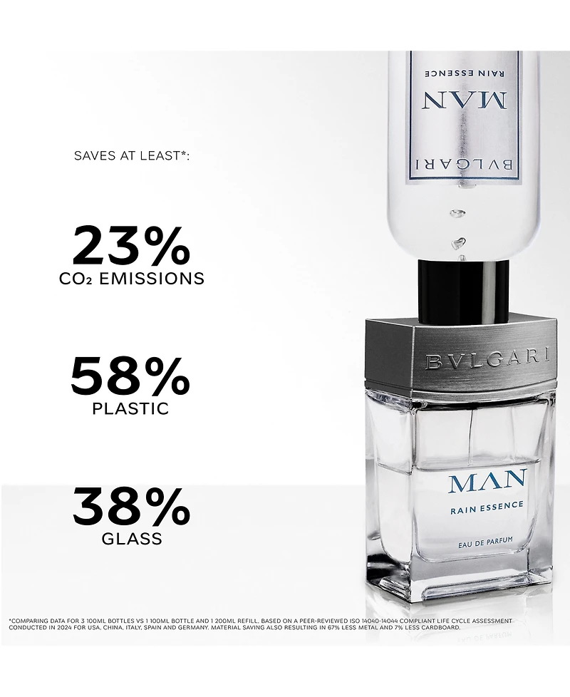 Bvlgari Man Rain Essence Eau de Parfum Refill, 6.8 oz.