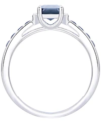 Macy's Gemstone and Diamond Ring (1/20 ct. t.w.) 14K Gold White