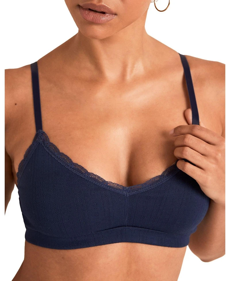 Adore Me Women's Pointelle Unlined Bralette Bra