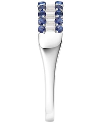 Macy's Gemstone and Diamond Ring (1/4 ct. t.w.) 14K Gold White