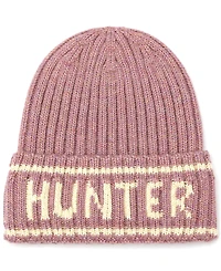 Hunter Metallic Rib Logo Cuff Beanie and Gloves Boxed Gift Set