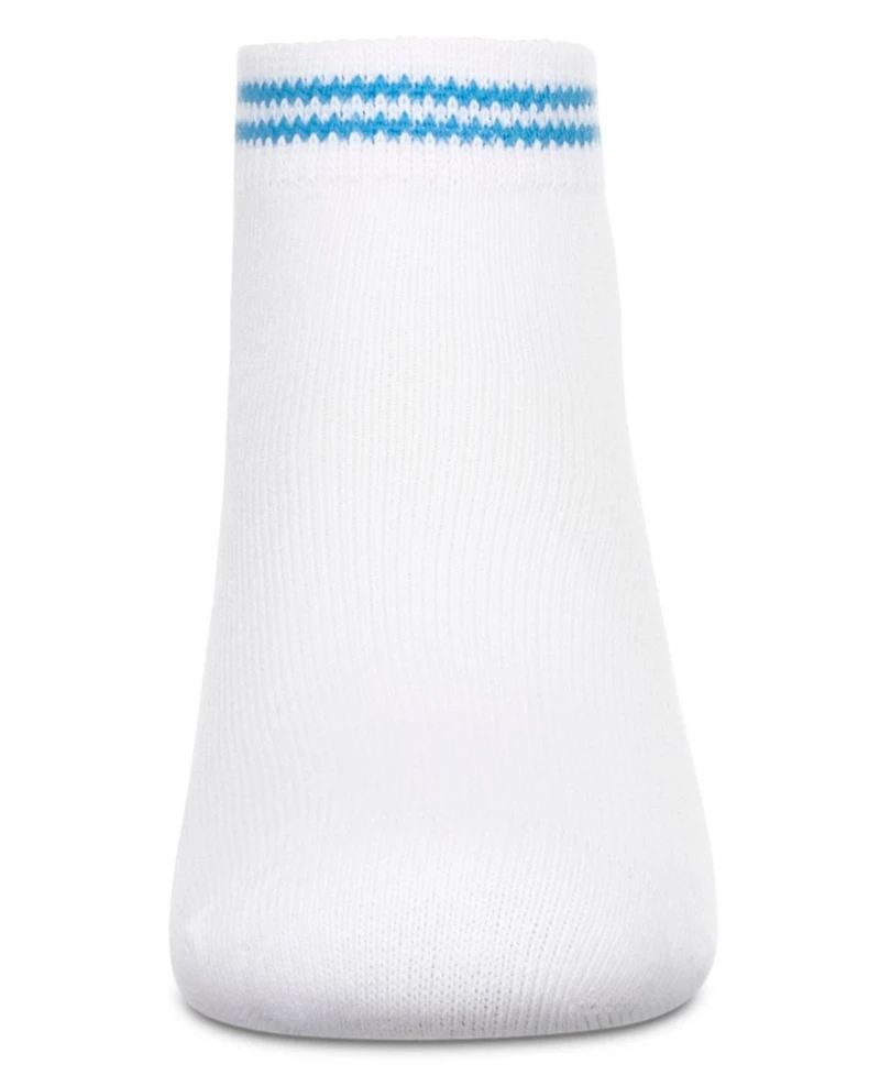 Memoi Girls' Ziggy Double Ring Cotton Blend Anklet Sock