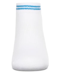 Memoi Girls' Ziggy Double Ring Cotton Blend Anklet Sock