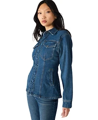 Steve Madden Women's Denim Long Sleeve Jacket