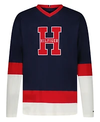 Tommy Hilfiger Boys 2T-7 V-Neck Team Jersey T-shirts