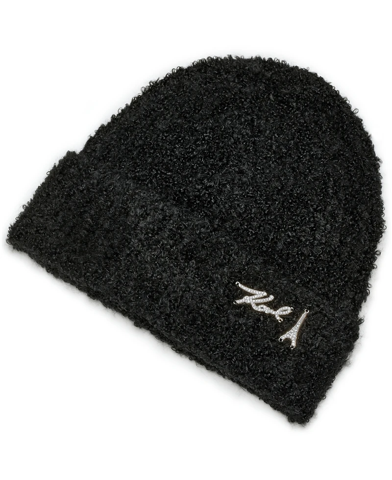 Karl Lagerfeld Paris Women's Folded Over Cuff Beanie