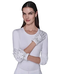 Karl Lagerfeld Paris Women's Krystal Tech Gloves