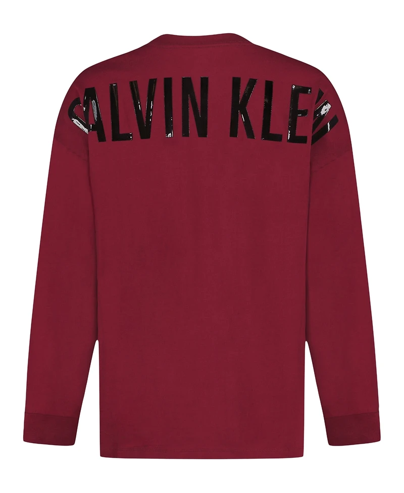 Calvin Klein Boys 8-20 Impact Font Long Sleeve T-Shirt