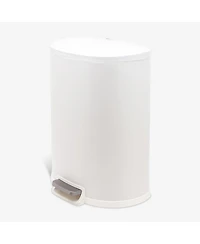 Qualiazero 50L / 13.2 Gallon D-Shape Step Can - Matte White