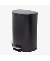 Qualiazero 50L / 13.2 Gallon D-Shape Step Can - Matte White