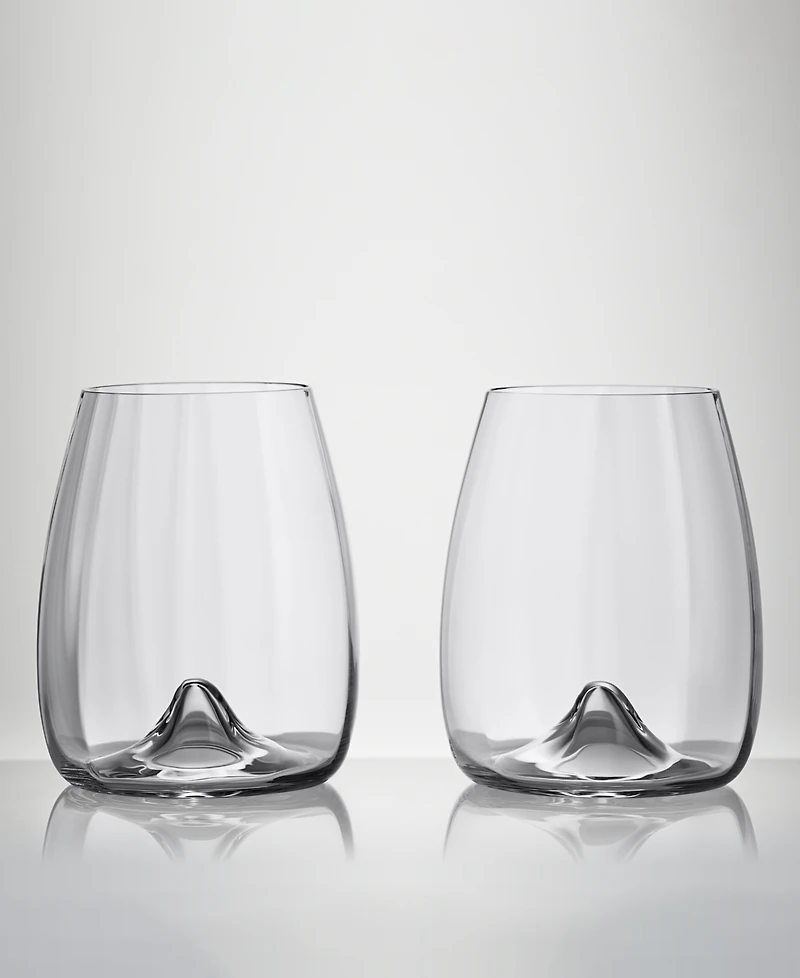 Waterford Elegance Optic Wine Stemless 16.5 oz, Set of 2
