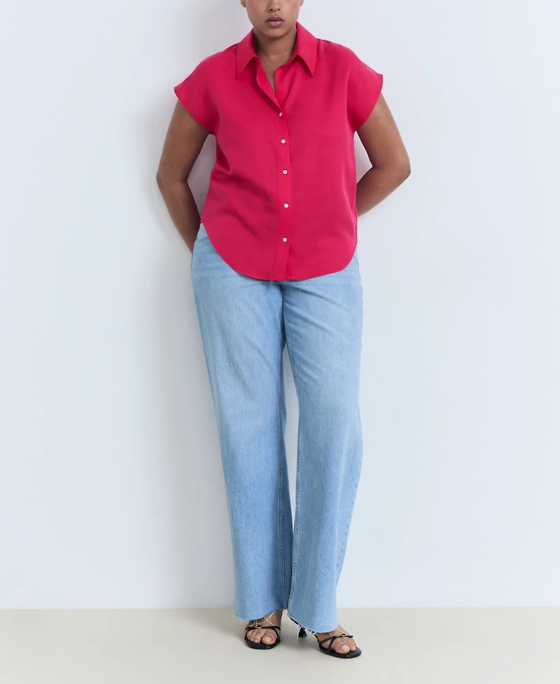 Mango Women's Lyocell Sleeveless Shirt