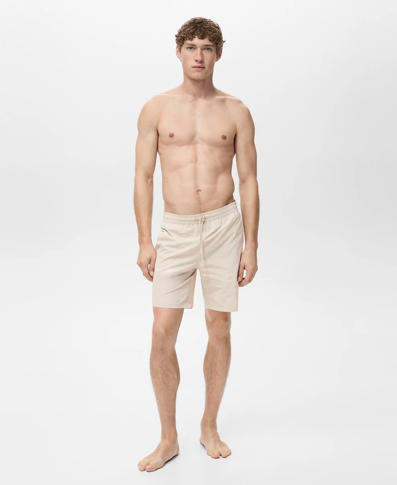 Mango Men's Basic Drawstring Swimsuit
