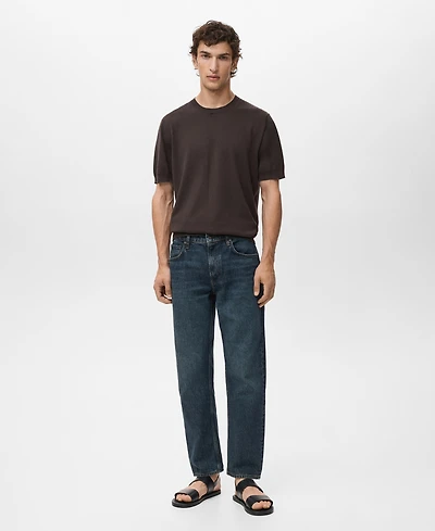 Mango Men's Moby Straight-Fit Dark-Wash Jeans