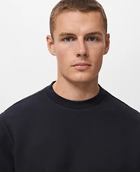 Mango Men's Regular-Fit Cotton Sweatshirt