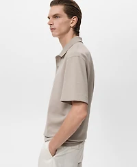 Mango Men's Relaxed-Fit Cotton Polo Shirt