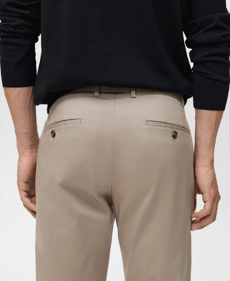 Mango Men's Dublino Slim-Fit Chino Pants
