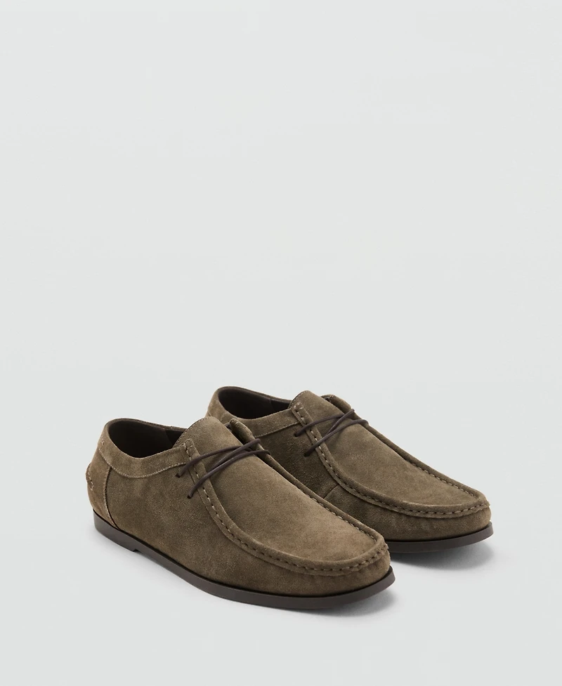 Mango Men's Suede Nautical Shoes