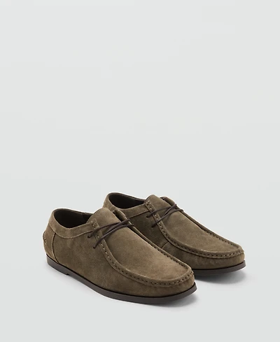 Mango Men's Suede Nautical Shoes