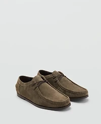 Mango Men's Suede Nautical Shoes