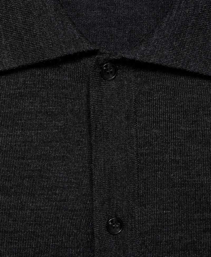 Mango Men's Merino Wool Cardigan