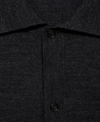 Mango Men's Merino Wool Cardigan