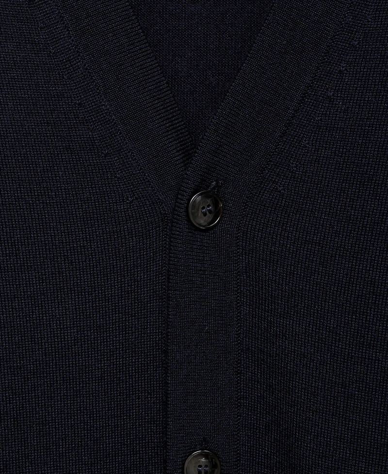 Mango Men's Merino Wool Cardigan