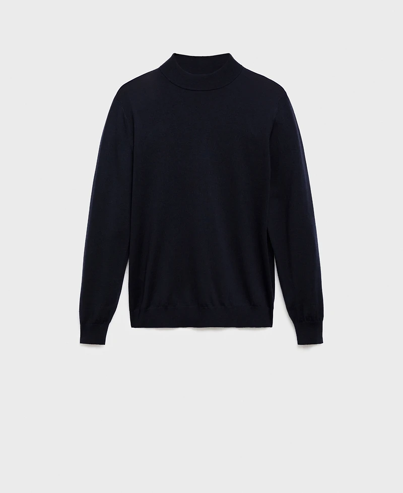 Mango Men's Wool Turtleneck Sweater