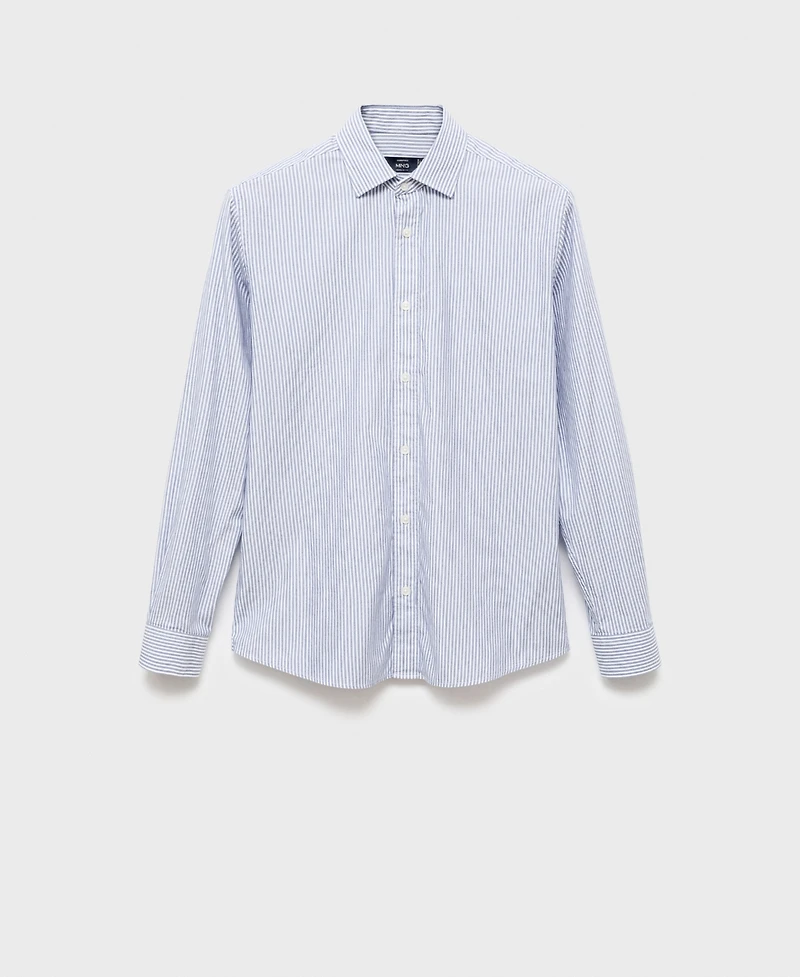 Mango Men's Cotton Kodak Striped Shirt