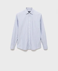 Mango Men's Cotton Kodak Striped Shirt