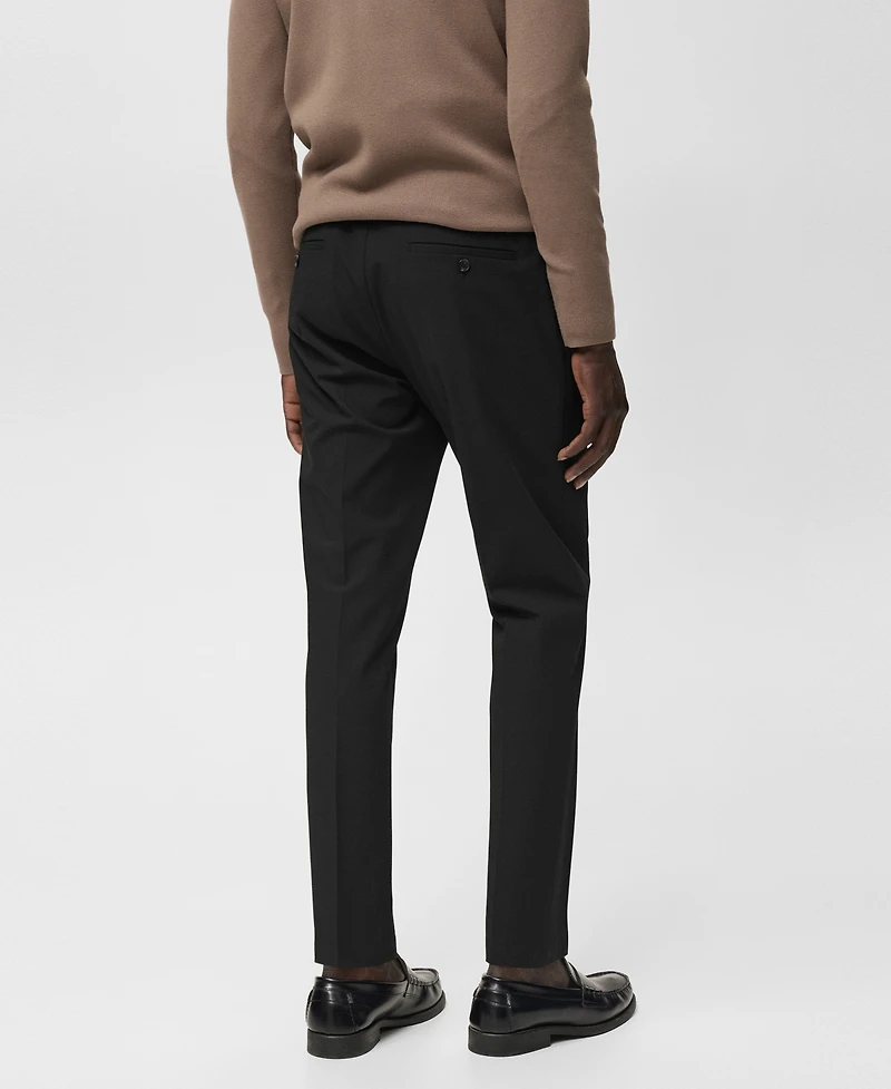 Mango Men's Bologna Slim-Fit Comfort-Stretch Pants