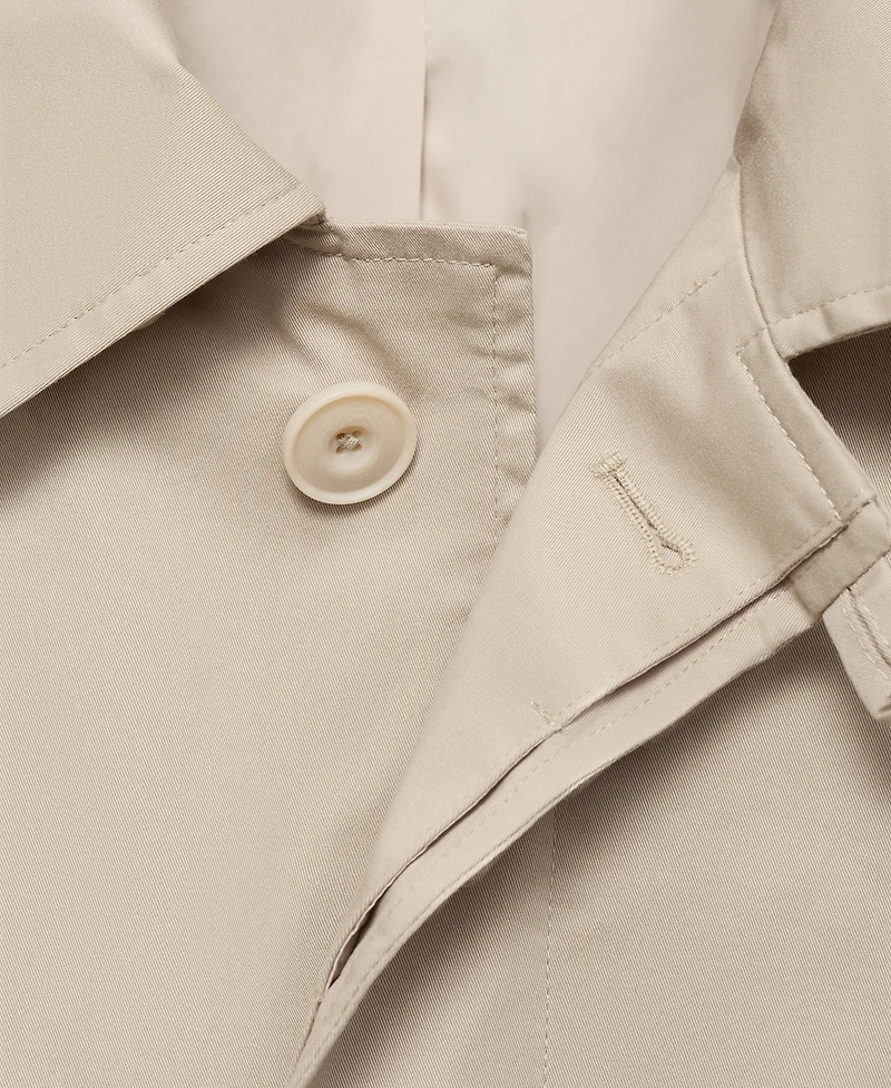 Mango Men's Classic Water-Repellent Trench Coat