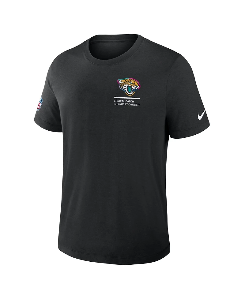 Nike Men's Black Jacksonville Jaguars 2025 Nfl Crucial Catch Tri-Blend Dri-fit T-Shirt
