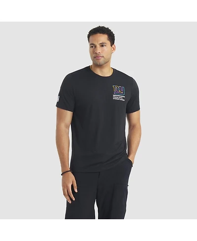 Nike Men's Black New York Giants 2025 Nfl Crucial Catch Tri-Blend Dri-fit T-Shirt