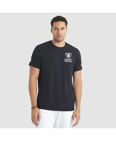 Nike Men's Black Las Vegas Raiders 2025 Nfl Crucial Catch Tri-Blend Dri-fit T-Shirt