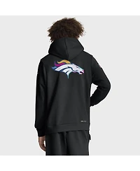 Nike Men's Black Denver Broncos 2025 Nfl Crucial Catch Sideline Standard Issue Dri-fit Hoodie