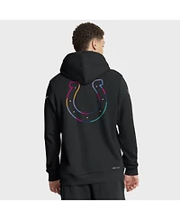 Nike Men's Black Indianapolis Colts 2025 Nfl Crucial Catch Sideline Standard Issue Dri-fit Hoodie