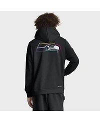Nike Men's Black Seattle Seahawks 2025 Nfl Crucial Catch Sideline Standard Issue Dri-fit Hoodie